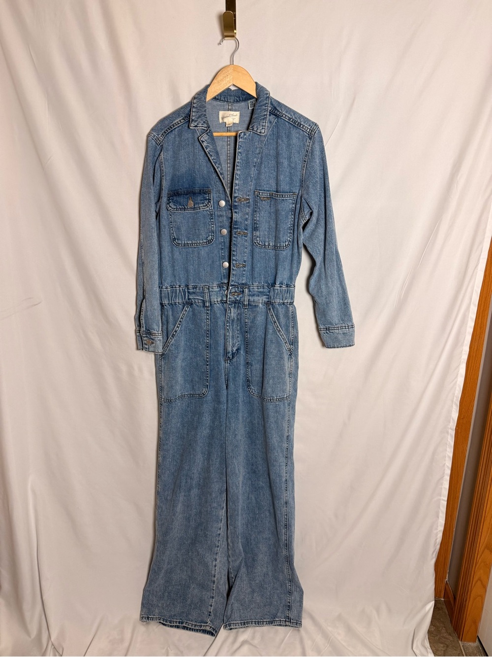 Universal Thread Light Blue Denim Overalls Jumpsuit